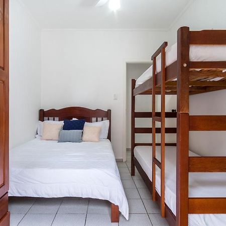 Apartamento Espacoso Com Ar Condicionado E Wi-Fi, A 100 Metros Da Praia - Edificio Estoril Ubatuba Exteriér fotografie