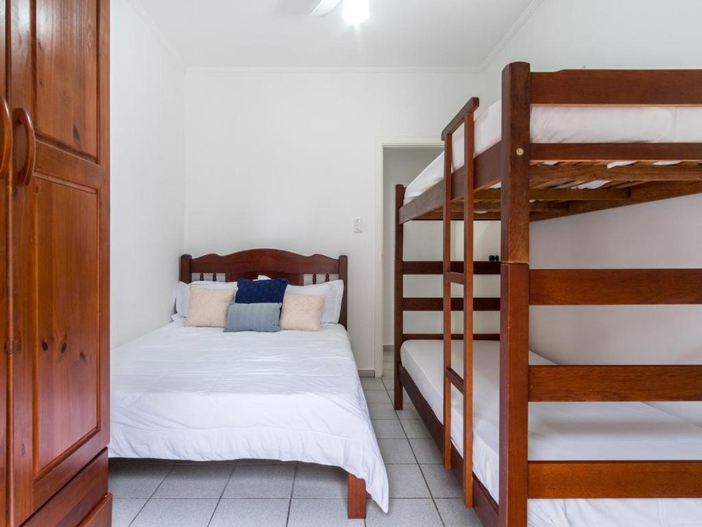 Apartamento Espacoso Com Ar Condicionado E Wi-Fi, A 100 Metros Da Praia - Edificio Estoril Ubatuba Exteriér fotografie